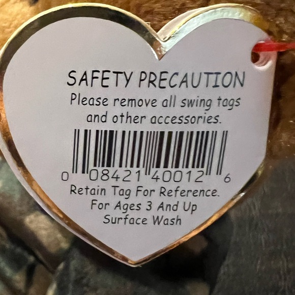 Ty Beanie Baby Hero Camo Bear NWT - Picture 6 of 6